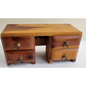 VTG Meramec Caverns Miniature Furniture Wooden Cedar Chest of Drawers Dresser